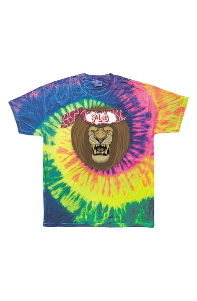 Tie Dye Neon Rainbow Adult Tee