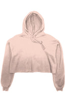 Crop fleece hoodie
